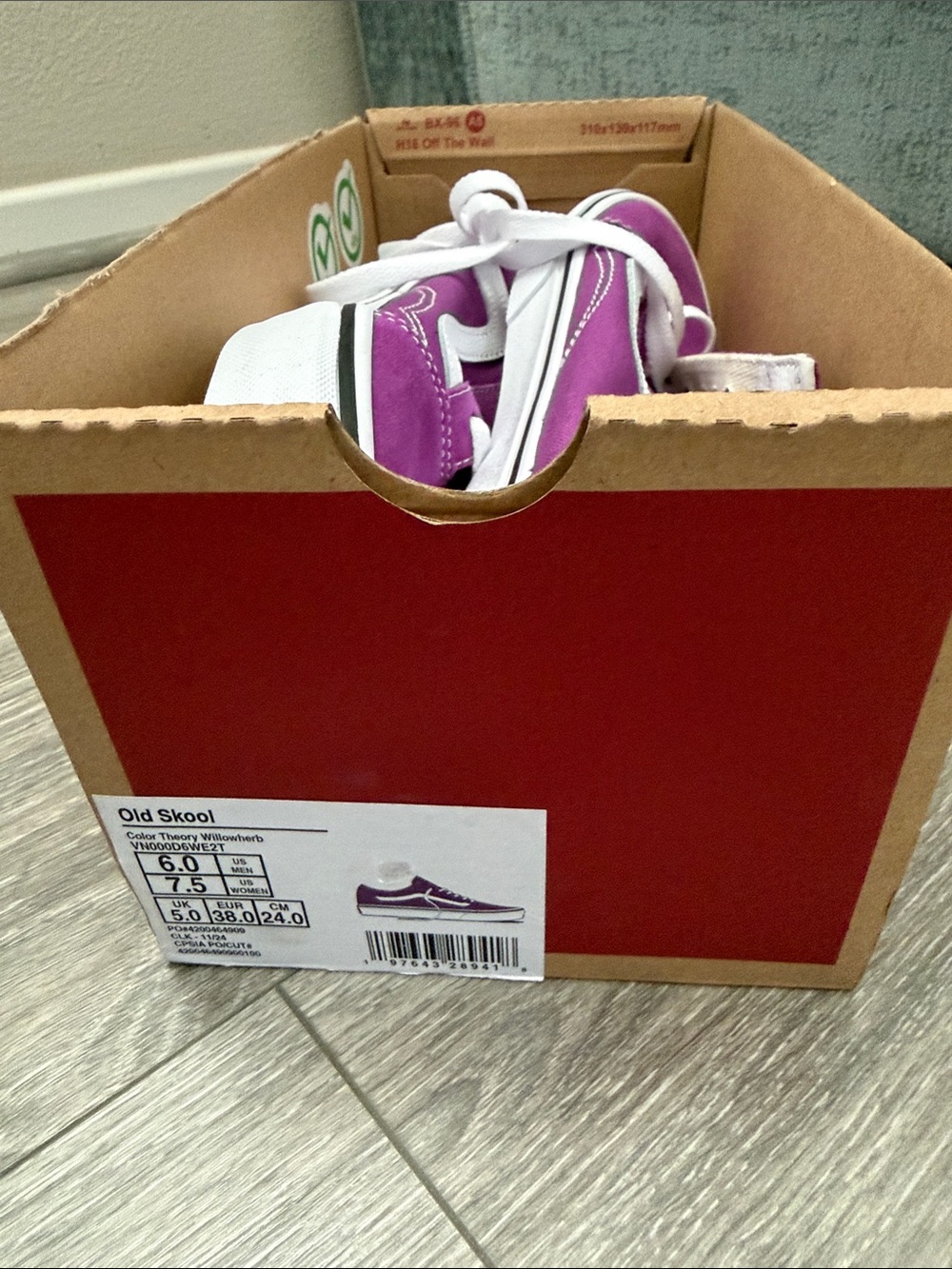 Brand New Vans Old Skool in Willowherb Women’s 7.5 - Picture 2 of 7